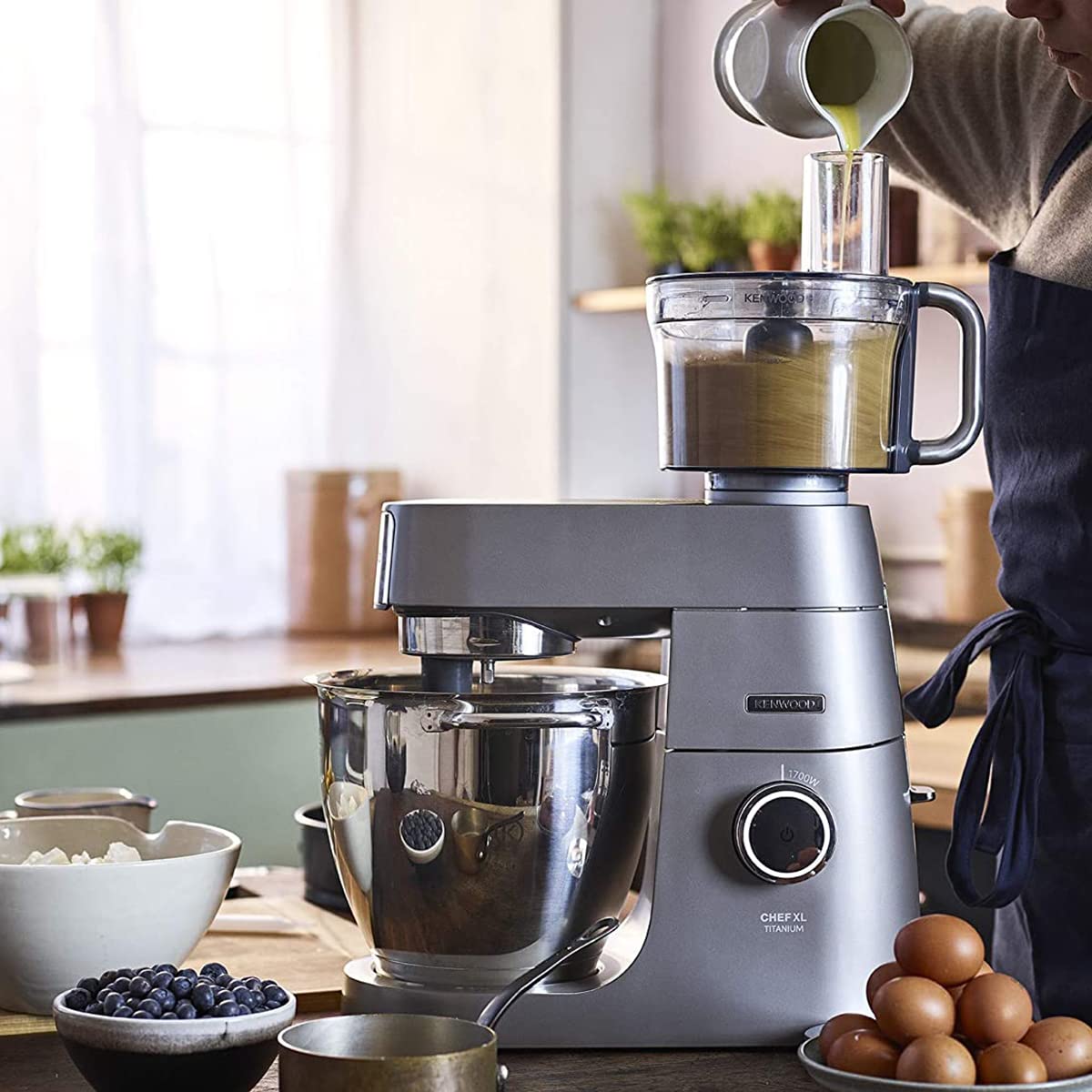 Kenwood KAH647PL KM Attachments Food Processor with 6 Discs